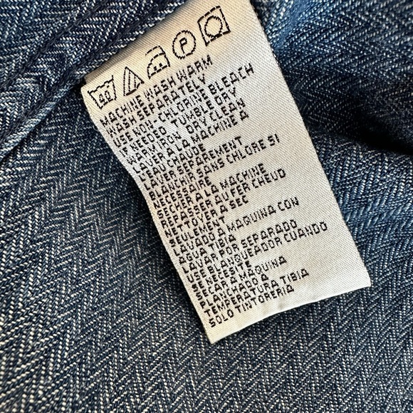 VTG ‘04 Harley Davidson Mens XL Blue Button Up Long Sleeve Denim Embroidered. - Picture 8 of 16